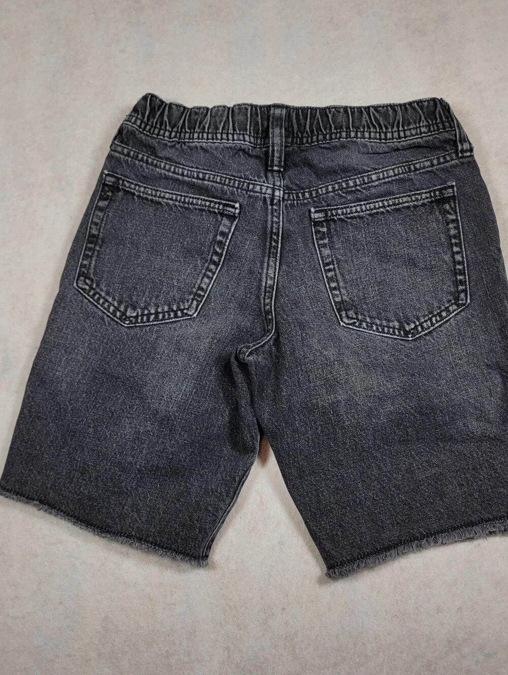 Gap Denim Kids Slim Pull-On Drawstring Black Denim Girls Shorts Sz XL 12